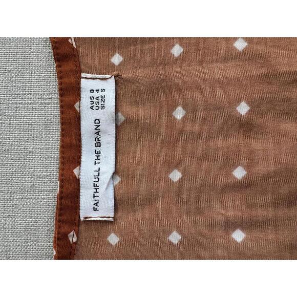 Faithfull the Brand Carmel Wrap Dress in Stefano US Size 4 - Picture 4 of 4